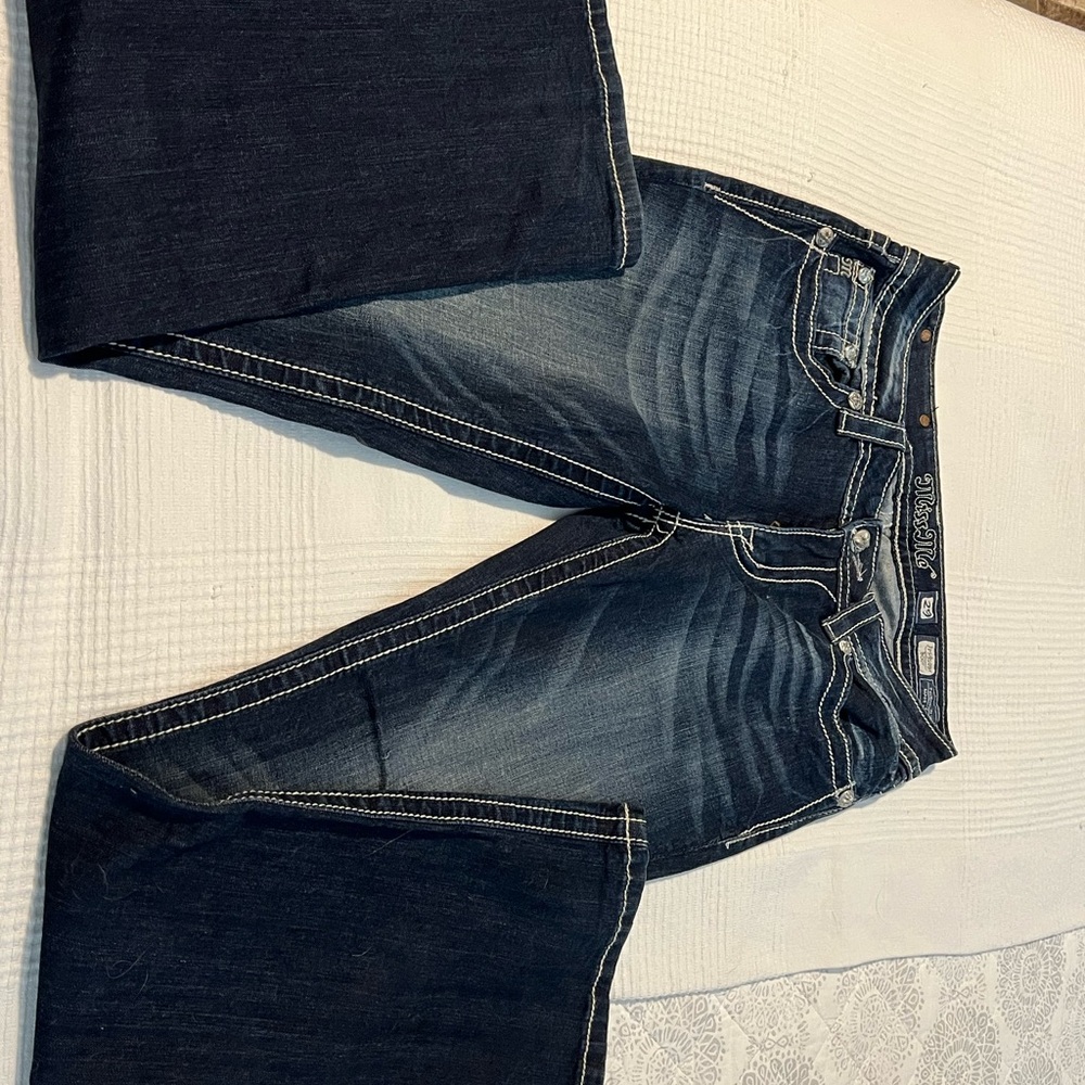 Miss Me Women's Dark Bootcut Blue Jeans